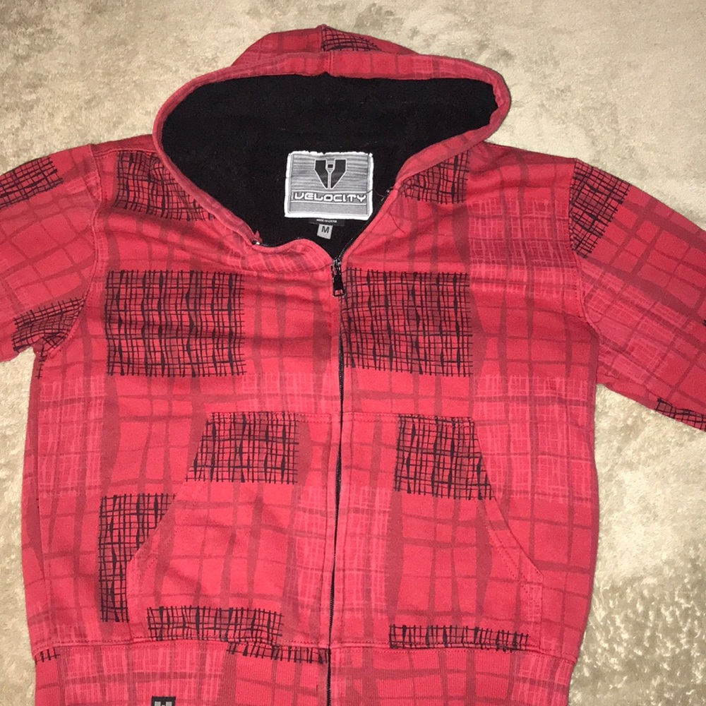 EUC Velocity Med BOY HEAVY LINED hoodie